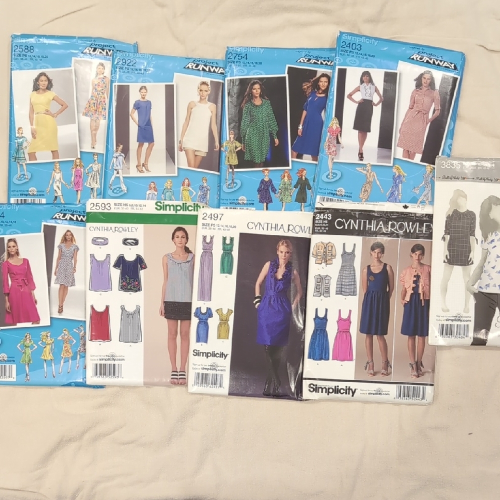 Project Runway, Cynthia Rowley & Built By Wendy Sewing Patterns By Simplicity